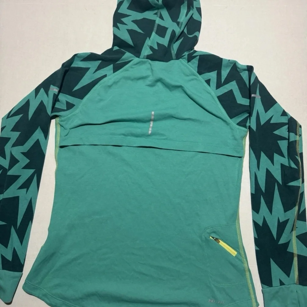 Nike Dri-Fit Vented Thin‎ Hooded Workout Jacket, Green, Small #797